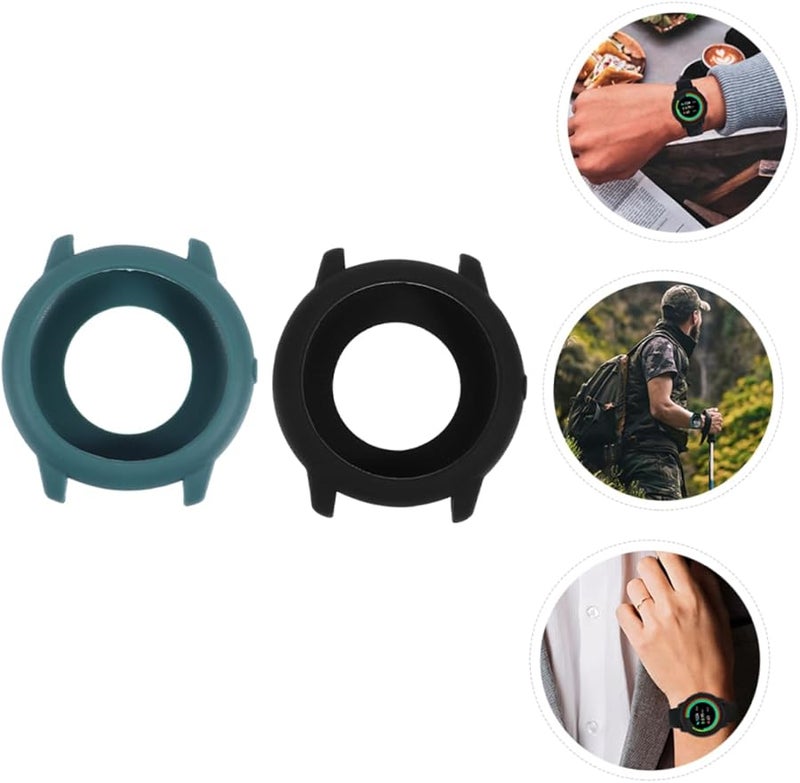 Balacoo 2 Pack Soft Protective Case For Sports Watch Scratch Impact Resistant Black - Image 5